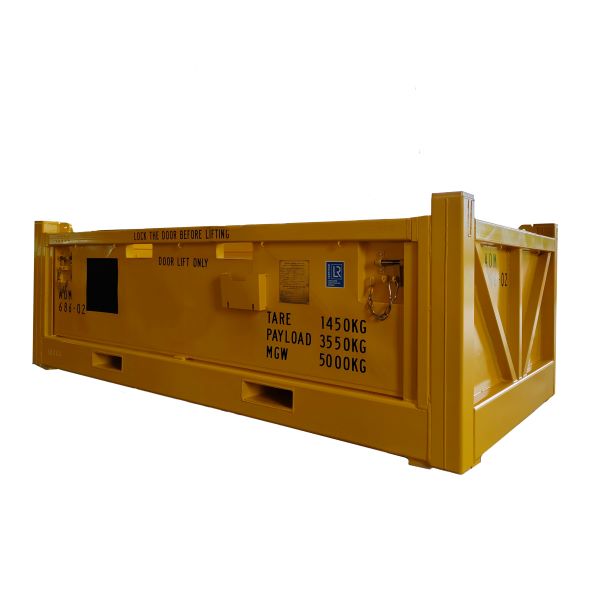 Cesta offshore con puerta lateral abatible